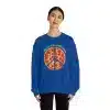 peace-a be with you Crewneck Sweatshirt in Royal Blue