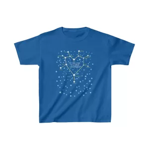 Kids' "I'm a Constellation" Cotton T-Shirt - Royal