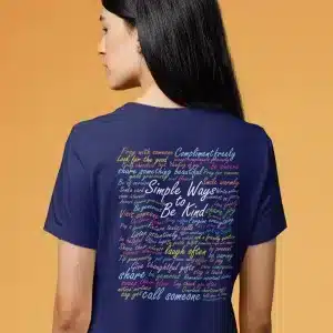 Simple Ways to Be Kind in Navy Blue