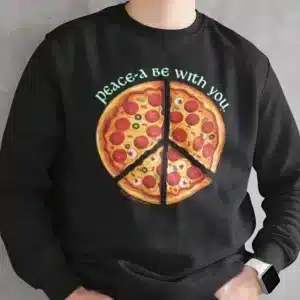Peace-a Be with You Sweatshirt in Black
