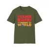 Changing the World T-Shirt - in Military Green