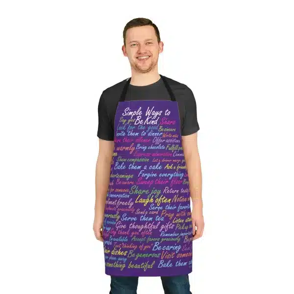 Simple Ways to Be Kind Purple Apron