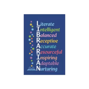 Power of a Librarian Garden and House Flag 12'' × 18'' - front
