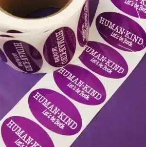 Human-Kind - Let's Be Both Sticker - 100 pack