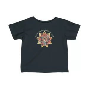 Every Child is a Brilliant Star Jersey Tee for Babies and Toddlers - Black