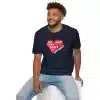No Room in My Heart for Prejudice Cotton Softstyle T-Shirt - Navy