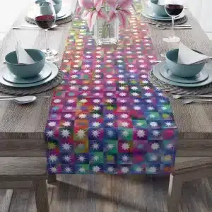 Rainbow Stars Table Runner