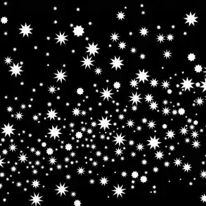 Detail of Starry Night Table Runner