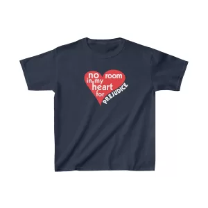 Kids No Room for Prejudice Cotton T-Shirt - Navy