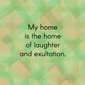 My Home (Is the Home of Peace) Children’s Book - sample text page