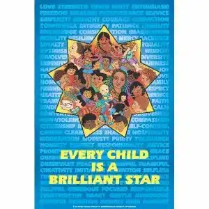 Every Child is a Brilliant Star Poster 2x3'