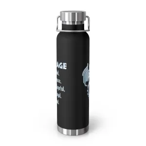 Dragon of Courage Copper Vacuum Insulated Bottle, 22oz