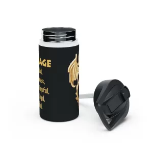 Courage Dragon Water Bottle - 12 oz