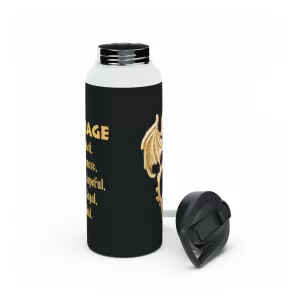 Courage Dragon Water Bottle - 18 oz