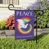Rainbow Peace Dove Garden & House Banner - 12" x 18"