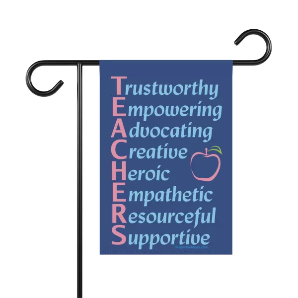 A Teacher’s Qualities Garden & House Flag 12" x "18