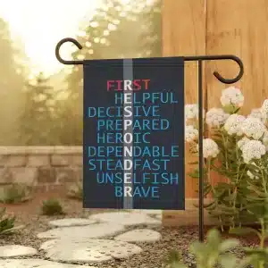 First Responder Garden & House Banner 12" x 18"