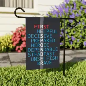 First Responder Garden & House Banner 12" x 18"