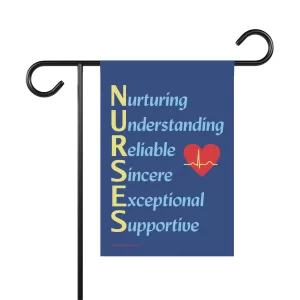 A Nurses Qualities Garden & Wall Banner 12" x 18"