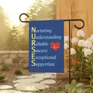 A Nurses Qualities Garden & Wall Banner 12" x 18"