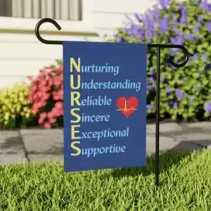 A Nurses Qualities Garden & Wall Banner 12" x 18"