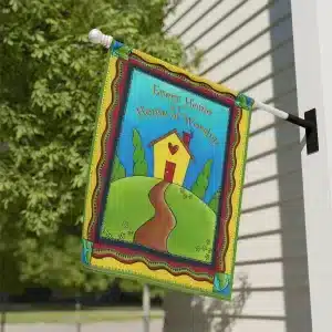 Every Home Is a House of Worship Garden & House Banner 24.5" x 32"