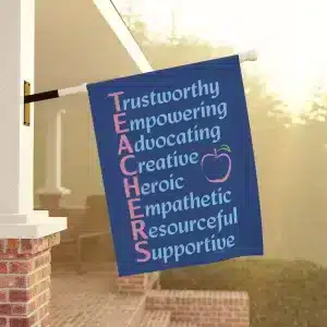 A Teacher’s Qualities Garden & House Flag 24.5" x 32"