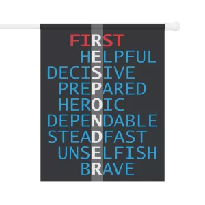 First Responder Garden & House Banner 24.5" x 32"