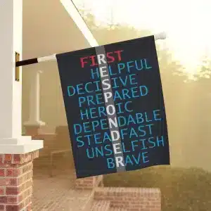 First Responder Garden & House Banner 24.5" x 32"