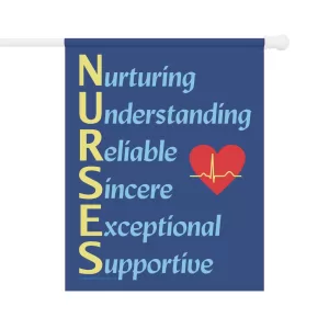 A Nurses Qualities Garden & Wall Banner 24.5" x 32"