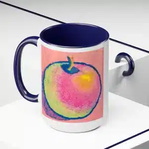 A Teacher’s Qualities Two-Tone Coffee Mugs - Blue