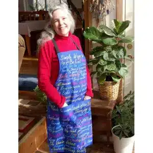 Kindness Apron Showing Pockets