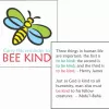 Bee Kind Quotation Card