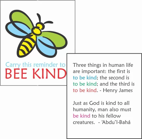 Bee Kind Quotation Card
