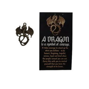 Dragon Card and Charm