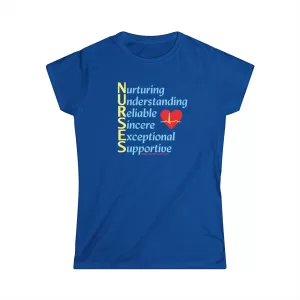 A Nurse’s Character Women’s Softstyle Tee - Royal Blue