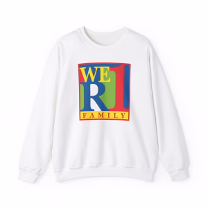 WeR1 Family Crewneck Sweatshirt in White