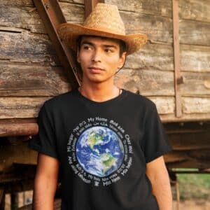 Earth – My Home T-Shirt in 18 Languages