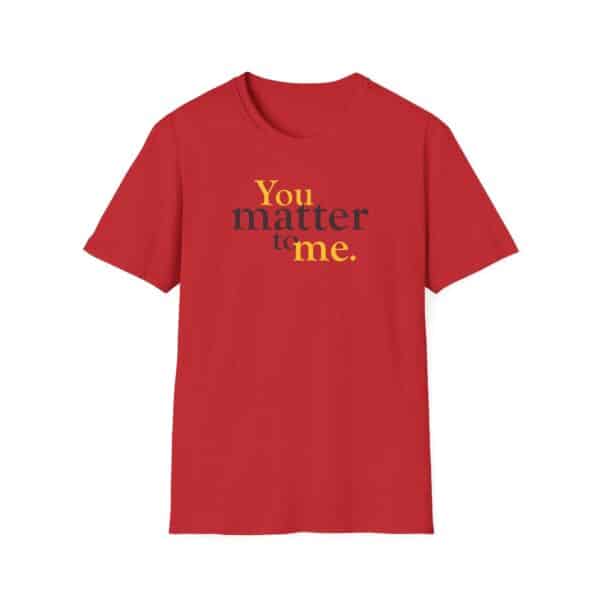 You matter to me T-shirt in Red