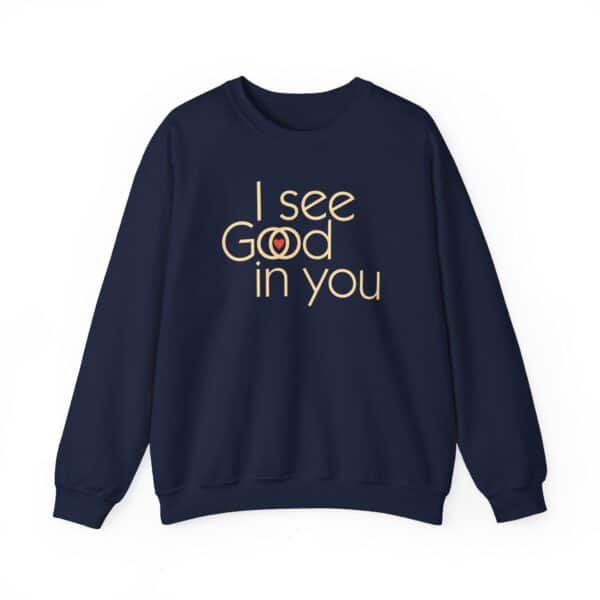 I See Good/God in You Sweatshirt in Navy