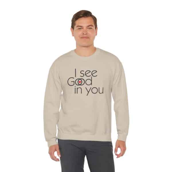 I See Good/God in You Sweatshirt in Sand