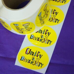 Unity in Diversity roll of stickers