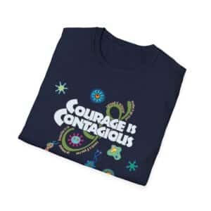 Courage is Contagious Softstyle T-Shirt –Navy
