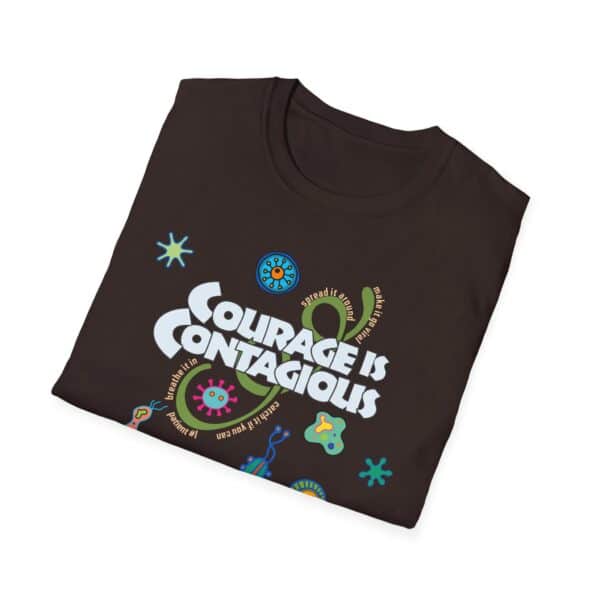 Courage is Contagious Softstyle T-Shirt - A Shirt for the Times - Image 5