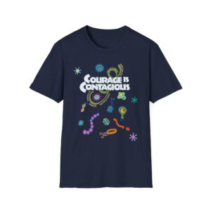 Courage is Contagious Softstyle T-Shirt –Navy