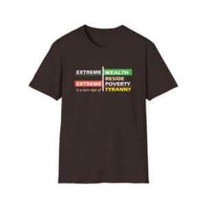 Economic Justice Interfaith T-Shirt - Dark Chocolate