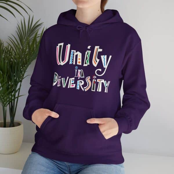 Unity in Diversity Hooded Sweatshirt with Pocket - Image 15