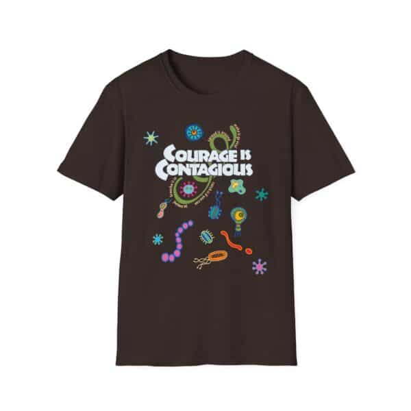Courage is Contagious Softstyle T-Shirt - A Shirt for the Times - Image 4