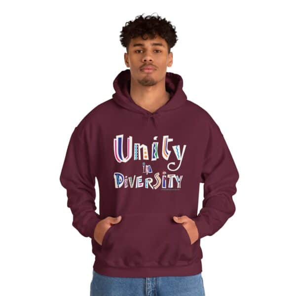 Unity in Diversity Hooded Sweatshirt with Pocket - Image 10