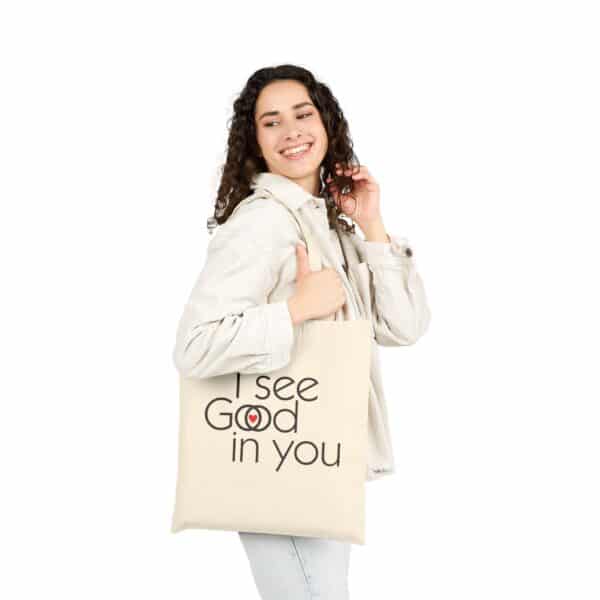 I See Good/God in You Cotton Tote Bag - Natural